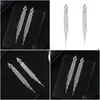 Stud Long Tassels Diamond Dingle Earring Original Sterling Sier Party Drop Earrings For Women Jewelry Gift Delivery DHY8X