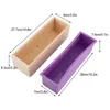 Silicone Soap Mold Rectangular Wooden Box With Flexible Liner For DIY Handmade Loaf Mould Soap Making Tools Easy To Use