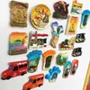 Thailandia turistica souvenir Creative Impronta Pattaya Phuket Beach Bangkok Stamps Flip Flop Koh Chan Fridge Magnet Country Decor