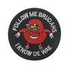 Patch des jointures ougandais Suivez-moi je sais de wae brodé patch noir mème patchs militaires patchs en gros en gros