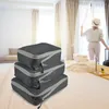 Bolsas de armazenamento Bolsa de bagagem Multifuncional 3pcs Cubos de viagem Definir células de compactação de cosméticos Ravel embalagem vestível