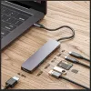 ハブ7 in 1タイプCハブUSB Cドックラップトップデスクトップ用、2xUSB3.0 4Kポートディスプレイ、USBポート、高速充電、アルミニウム合金