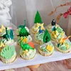 Dinosaur -thema Parti Cake Topper Dinosaur Jungle Safari Birthday Party Decor Boy Dinosaur Cake Decor Jurassic World Party Decor