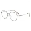 Sonnenbrillen Rahmen Retro -Stil Frauen Männer Brillen Titangläser Rahmen Ornament Myopia Optic
