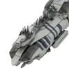 MOC 우주 전쟁 거주자 클래스 라이트 프리깃 빌딩 블록 키트 구축함 우주선 비행선 비행 모델 생일 선물을위한 장난감