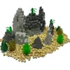 Mountain Rockery Set Hill Stone View Reef Pannel Building Buildings Brick Moc Diy Parts Toy pour City Street Garden Castle Park 6082