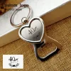 50pcs gravado Wedding Wedding Favor de Keyring abridor de garrafas amor