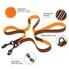 Truelove 7 in 1 Multifunzione Regolabile Dog Lead Hand Free PET Free Training Freemh Reflective Multipurpy Walk 2 Dogs 240328