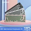 Aksesuarlar TM680 Sıcak Takas Mekanik Klavye Kiti Kablosuz Mod RGB Kiraz Gaterion Kailh Dial Dnob Klavye için 3/5 PIN ile Uyumlanabilir