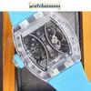 Regardez Automatic Superclone KV Factory Barrel RM53-02 Tourbillon Snow Glasscarbon Fibre Sapphire Ship par FedEx8K3E8K3E