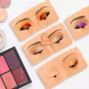 Le plus récent silicone 5D Eyevrow Makeup Practice Skin Pad Professional pour maquillage Beauty Academy Silicone Eye Moule