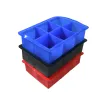 Lebensmittelqualität quadratische Form Würfelform Fruchtwürfel Maker 6 Gitterschale Bar Küche Eisschale Silikon