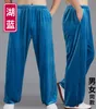 Unissex de alta qualidade Autumnwinter Blue/Red Kung Fu Artes Marciais Bloomers Tai Chi Wushu calças Taijiquan