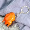 3D Mini PVC Fast Food Keychain Roast Chicken Pendant Turkiet hängande rolig leksaksväska Purse prydnad barn leksaksmyckesfestival