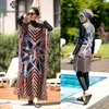 Maillots de bain musulmans pour femmes modestes modestes vêtements de baignade lslamiques hijab manches longues Sport 4 pcs burkinis Wear Bathing mail 4xl