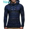 Men's Sweaters 2024 Knitted Blouse Long Sleeve Hooded Pullovers Sweater Men Autumn Winter Plus Size Knitwear Pull Homme 3XL