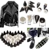 Kalaso 20st Cone Rivet Skruv Punk Style Stud Leathercraft Bullet Spikes Diy Craft Supplies Clothes smycken Tillbehör 7x10mm