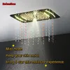 Crystal quartz Ceiling Shower Head Rain Spray Mist Concealed Thermostatic Shower Panel Bathroom Mixer Faucet Bath Massage Jets