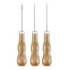 3PCS Houten Handvat naaen Priem Diy Carft Stitch Naald Kegel Steven Stencils Canvas Schoenen Reparatie Punch Priem Lederen Cra