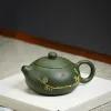 Nlslasi Çin Yixing Çaydan Mor Kil Filtresi Xishi Çamışlar Güzellik Kettle çiğ cevher yeşil kil el yapımı çay seti otantik 170ml