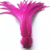50pcs Rose Rooster Coque Tail Tay Talkları El Sanatları için 40-45cm 16-18 "Horoz Tüyü Doğal Sülün Tüyü Plumas Karnaval Pluma