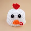 Crochet Knit Baby Chicken poulet poulet costume tenue Nouveau-né les accessoires de conception animale faite à la main Vêtements de bébé H265