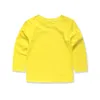 12 colori Autunno bambine top per bambini con magliette semplici oem magliette ragazzi tees per bambini abbigliamento coperte per 1-14 anni 240410