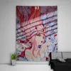 Tapisseries anime japonais mur tapisserie suspendue chérie dans le dortoir de chambre esthétique Franxx