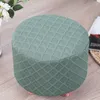 Stretch Footrest Ottoman Cover Round Stool Chair Cover 360 -graders Slipcover Protector fotpall soffa fotstöd