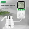 Цифровой счетчик энергии кВтч мощность мощности Wattmeter Electricity Eu Eu French US UK AU AU Измерение выходной мощности Анализатор мощности