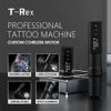 TREX AMBITION Professional Wireless Tattoo Machine KitペンポータブルパワーコアレスモーターデジタルLEDディスプレイ