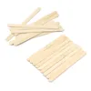 20pcs / coffre de popsicle set en bois naturel Popsicle bâtons de 10 cm de longueur en bois de crème glacée