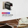 USB Charger Fast Charging QC 3.0 для iPhone 12 Xiaomi Redmi LED Digital Display Universal Portable Adapter Mobile Chone Зарядное устройство