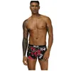 Underbyxor orlvs sommar underkläder män brev tryckt hög elasticitet boxare kort bulge påse mens boxare sport p3