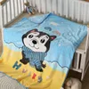 Four Seasons Super Soft Farai Fleece Blanket Air Condicionado Clante de Artigo espesso respirável Jardim de infância Cobertor de bebê Folha de bebê