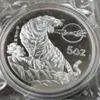 تفاصيل حول تفاصيل حول شنغهاي النعناع الصينية 5 أوقية AG 999 Silver DCAM Proof Art Medal210c