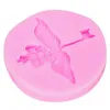 BYJUNYEOR C134 2PCS Epoxy Resin Silicone Moule Small Angel Wings Key Chocolate Candy Cake Decorating Tools DIY Baking Cuisine
