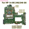 Placa -mãe DA00P1MB6D0 DA00P1MB6D1 PARA HP 14BS 240/246 G6 Laptop Motherboard com N3050 N3060 CPU 925425601 925425501 925425001 L06731