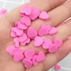 50g Güzel Renkli Kalp Dilimler Polimer Sıcak Kil Sprinkles El Sanatları için DIY Slime Malzeme Tırnak Eşyaları Telefon Deco: 9mm