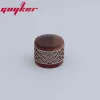 1 Pcs Red Sandalwood/Ebony Potentiometer Knob Antique Silver or Gold Window Decorations Around Potentimeter Knob Guitar Bass