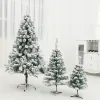 90 cm PVC wiederverwendbare Weihnachtsbäume 2023 Neujahrs Weihnachtsdekor Künstig grün weiße Weihnachtsbaum Navidad Party Dekor 1pcs