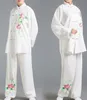 女性の太鼓の刺繍花のパフォーマンス衣類女性カンフーユニフォームウシュマーシャルアーツスーツ