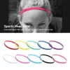 5pcs femmes hommes Yoga Hair Bands Sports Bandougle Girls Sport Anti-Slip Elastic Rubber Sweatband Football Running Candy Color