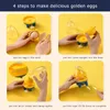 Œuf yolk shaker gadget mélange des œufs dorés œufs mélangeur de spin remuant l'outil de cuisson de cuisson de fabricant de mélangeur pour les clients intelligents