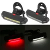 Bike Bike Light LED LED USB Night Riding Outdoor MTB Bike Bike Bike Bike Ciclaggio Bike Avverte