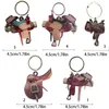 Mini sella porta portachiavi Western in stile Western Accessorio unico Regali di novità per cavallo portachiavi per le donne Dropship