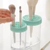 Förvaringslådor Vanity Box Makeup Brush Holder With Lid Table Organizer Make Up Tools Pen for and Air Dry