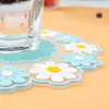 Kawaii Daisy Placemat Duitbord Geïsoleerde kussens Tafelmat Anti-Skid Cup pads Tea Mok Mok Mok Koffie Cup Coaster Decoratie