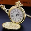 Pocket Watches Vintage Gold Luxurz Quartz Pocket Momens Men Minimalism Pocket Pocket Pocket FOB ÚNICO RELOJ HOMBRE Y240410