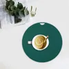 Table Mats Silicone Decor Flexible Non-stick Round Placemat Heat Insulation Waterproof Protection Anti-scalding